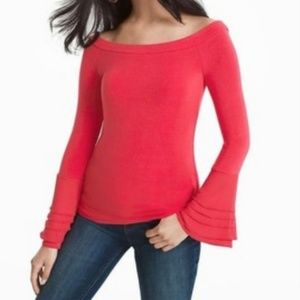 White House Black Market Boho Blouse Med